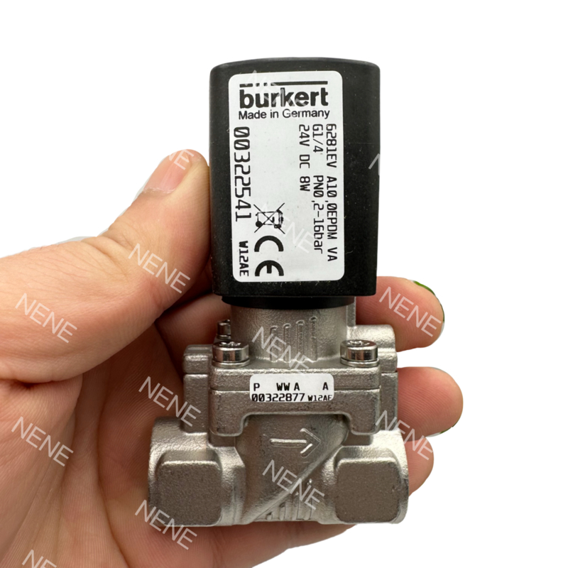 Burkert Solenoid Valve 00322541/00322542/00322543 6281 G1/4 10.0 প্রবাহ খোল -30~+90°C EPDM