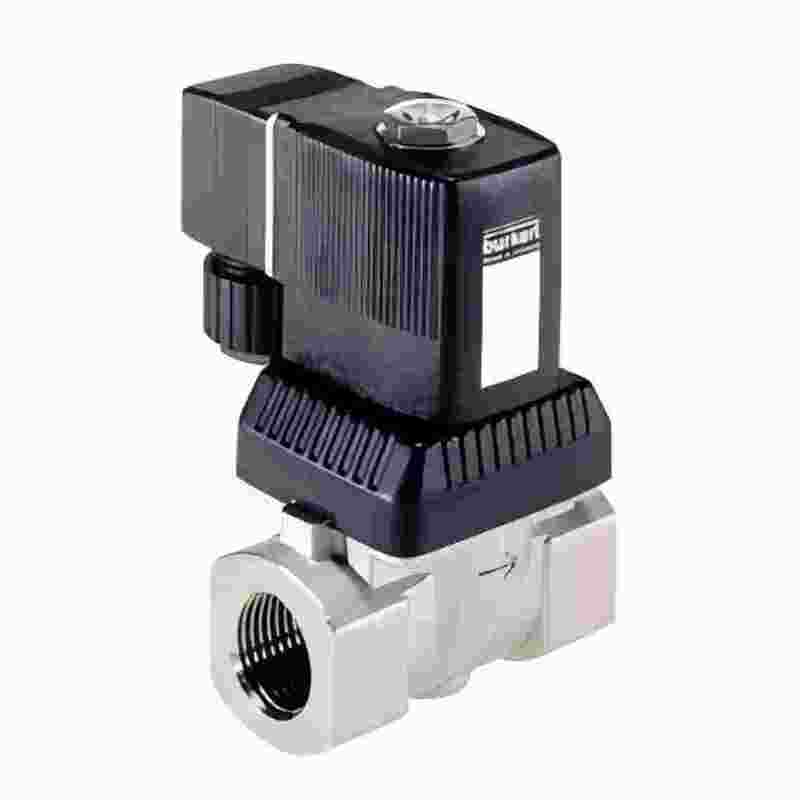 00322547 00322548 00322549 burkert 6281 type G1/4 2/2 usually has 8W 0.2-16bar 0~+120 ℃FKM sealed stainless steel valve body