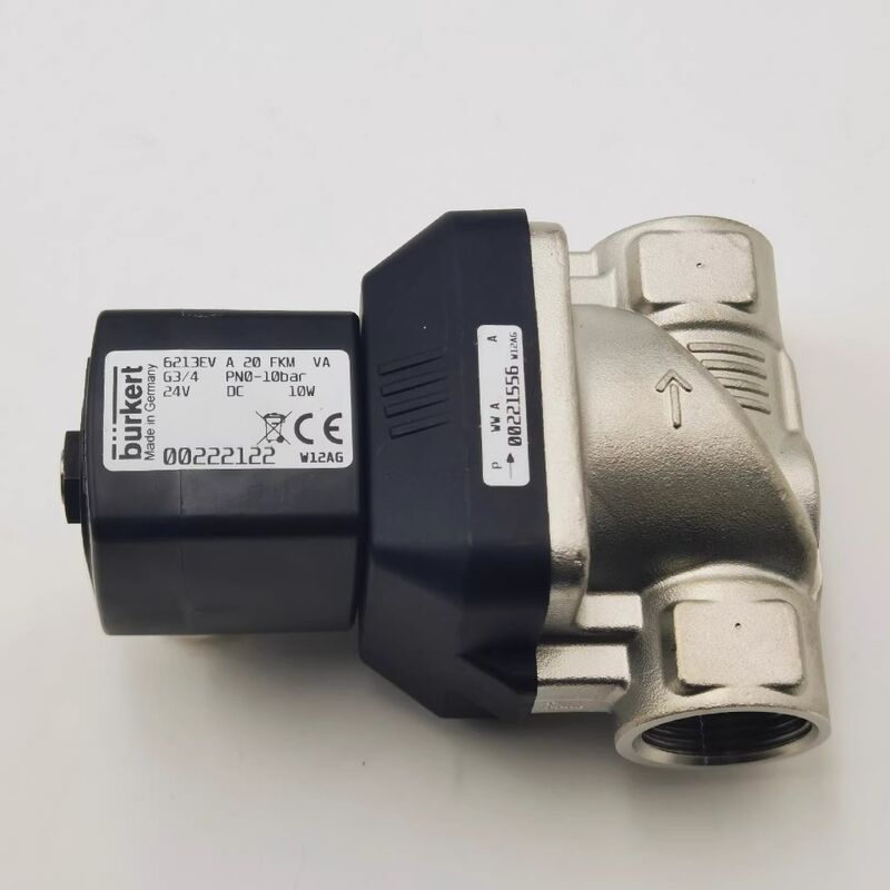 BURKERT 00222122 00222123 00222125 6213EV একটি 20 FKM VA G3/4 PN0-10bar স্টেইনলেস স্টীল solenoid ভালভ