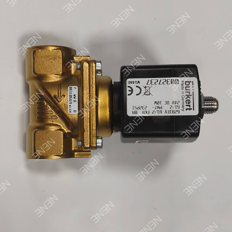 AC24V উচ্চ তাপমাত্রার FKM সীল সোলেনয়েড ভালভ BURKERT টাইপ 6281 00221878 G3/4 2/2 NC ব্রাস বডি 20.0 ছিদ্র 8W 0.2-16বার 0~+120°C