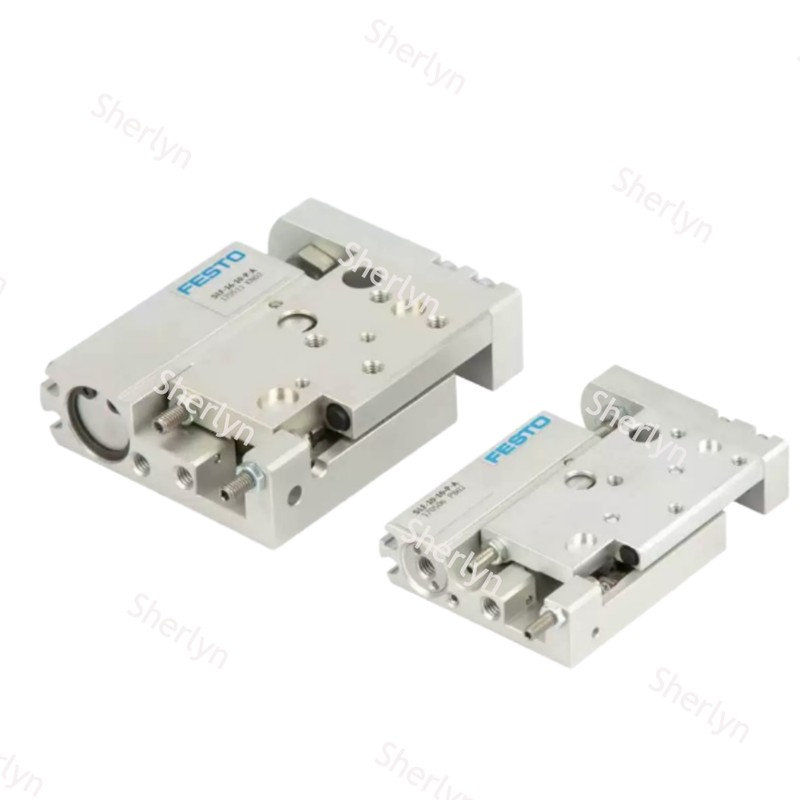 FESTO SLF-10-10-P-A 170506 মিনি স্লাইড সিলিন্ডার 10mm Bore 10mm স্ট্রোক অ্যালুমিনিয়াম বল বিয়ারিং গাইড
