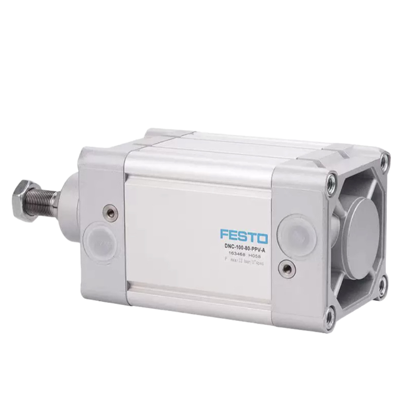 FESTO DNC32-25-PPV-A 163305 ডাবল অ্যাক্টিং এয়ার সিলিন্ডার 32mm Bore 25mm স্ট্রোক সঙ্গে PPV নিয়মিত কুশন