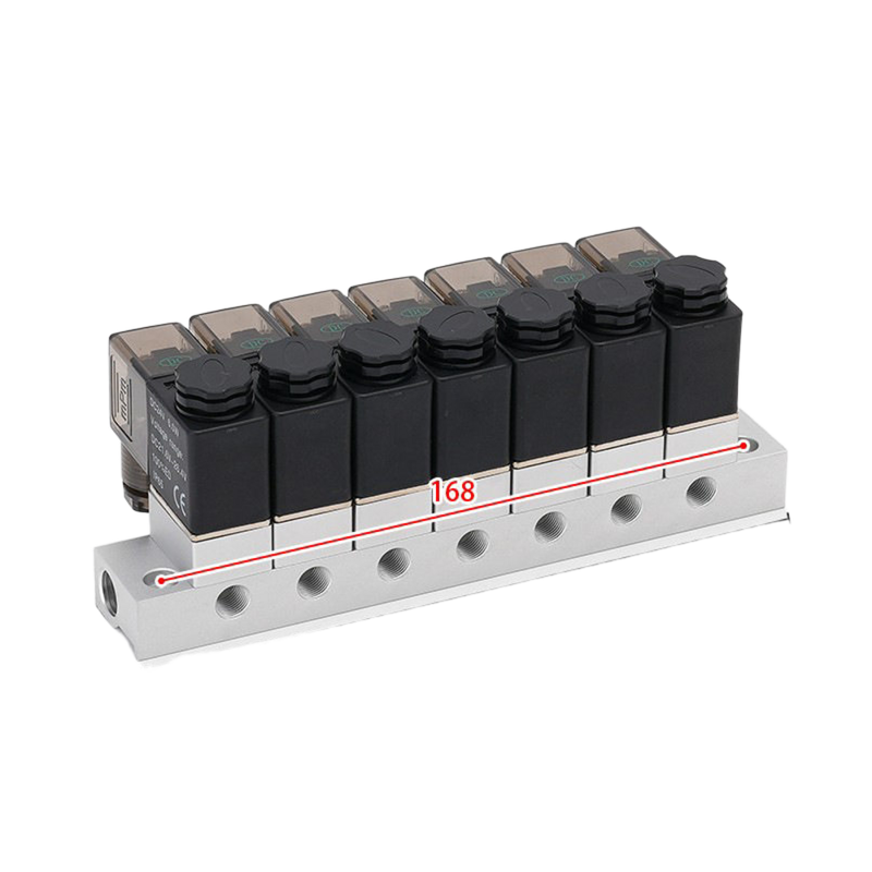 FKM সিল রিং 1-ইনলেট-6-আউটলেট 2V025-06-6F সোলেনয়েড ভালভ ম্যানিফোল্ড এবং 2V025-06-7F 1-ইনলেট-7-আউটলেট