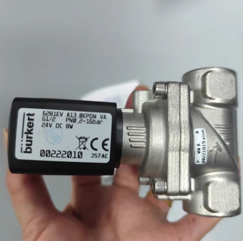 '00322529 '00322530 '00322531 Burkert Solenoid Valve Type 6281 G1/4 2/2 স্বাভাবিকভাবে বন্ধ স্টেইনলেস স্টীল AC24V 8W