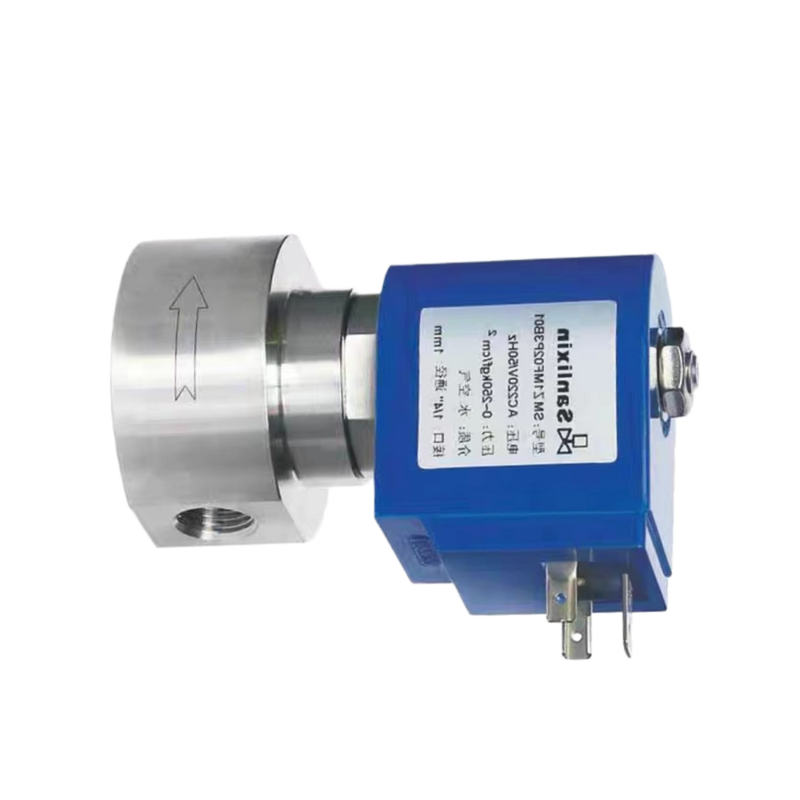 H4S005B01-DC-24 PEEK সিল উপাদান 1/8''পোর্ট আকার 24VDC 2 ওয়ে এনসি খোল আকার 0.5mm উচ্চ চাপ সোলিনয়েড ভালভ