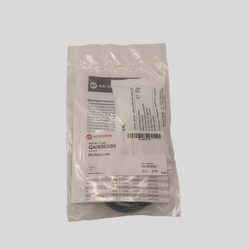 Norgren QA Series Wear Resistant Pneumatic Cylinder Seal Kit for 40mm Bore Cylinder Repair