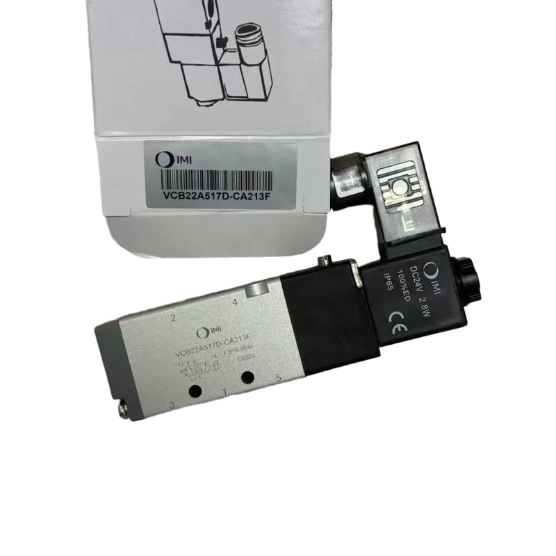 VCB22A517D-CA213F NORGREN সোলিনয়েড ভালভ G1/8 থ্রেড 24VDC 5/2 একক সোলিনয়েড স্প্রিং রিটার্ন বায়ুসংক্রান্ত দিকনির্দেশক নিয়ন্ত্রণ ভালভ আইএমআই নরগ্রেন মূল