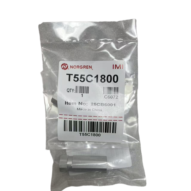 আইএমআই নোরগ্রেন T55C1800 ছোট আকারের নন রিটার্ন ভালভ G1/8 BSPP থ্রেড মিনি নিউম্যাটিক চেক ভালভ প্রিসিশন অটোমেশন সরঞ্জামের জন্য