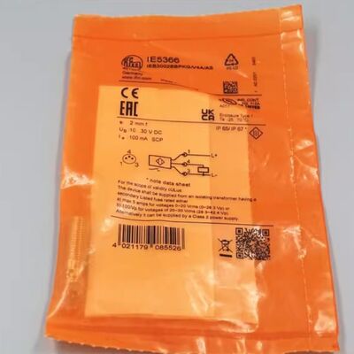 IE5298 ইন্ডাক্টিভ সেন্সর Ifm ইলেকট্রনিক ইন্ডাক্টিভ থ্রেডেড ব্যারেল প্রক্সিমিটি সেন্সর