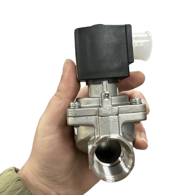 Burkert টাইপ 6281 উচ্চ তাপমাত্রা প্রতিরোধী Solenoid ভালভ 00322535 00322536 00322537 00322538 00322539 00322540 G1/4 G3/8 থ্রেড 2/2 স্বাভাবিকভাবে বন্ধ স্টেইনলেস স্টীল শরীরের FKM সীল 10.0 প্রবাহ গর্ত