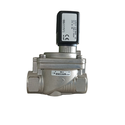 Burkert টাইপ 6281 উচ্চ তাপমাত্রা প্রতিরোধী Solenoid ভালভ 00221989 00221990 00221991 G1/2 মহিলা থ্রেড 2/2 এনসি স্টেইনলেস স্টীল শরীর FKM সীল 13.0 ফ্লো খোল 8W কয়েল DC24V AC24V AC220V
