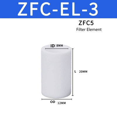 SMC ZFC‑EL‑3 ZFC সিরিজ খাঁটি ফিল্টার কার্টিজ উচ্চ ময়লা ধারণ ক্ষমতা ইন্টারসেপ্ট ফাইন ডাস্ট পার্টিকেলস রোবোটিক পিক অ্যান্ড প্লেস অটোমেশন নিউম্যাটিক ভ্যাকুয়াম পাইপলাইনের জন্য